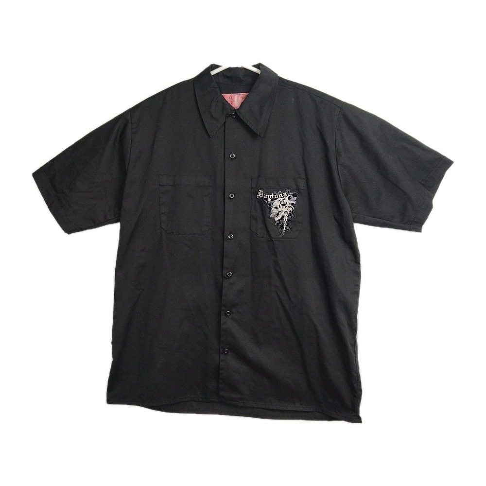 Orange County Choppers Button-Up Shirt Men's XL Black Bike Week Daytona 2011